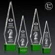 Springfield 3D Award on Paragon Base - Green | https://www.bestnamebadges.com