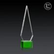 Springfield 3D Award on Paragon Base - Green | https://www.bestnamebadges.com