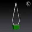 Springfield 3D Award on Paragon Base - Green | https://www.bestnamebadges.com