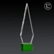 Springfield 3D Award on Paragon Base - Green | https://www.bestnamebadges.com