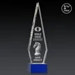 Springfield 3D Award on Hancock Base - Blue | https://www.bestnamebadges.com