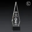 Springfield 3D Award on Hancock Base - Black | https://www.bestnamebadges.com