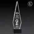 Springfield 3D Award on Hancock Base - Black | https://www.bestnamebadges.com