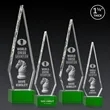 Springfield 3D Award on Hancock Base - Green | https://www.bestnamebadges.com