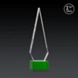 Springfield 3D Award on Hancock Base - Green | https://www.bestnamebadges.com