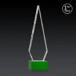 Springfield 3D Award on Hancock Base - Green | https://www.bestnamebadges.com
