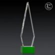 Springfield 3D Award on Hancock Base - Green | https://www.bestnamebadges.com