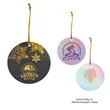 Acrylic Ornament - Circle | https://www.bestnamebadges.com