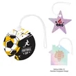 Acrylic Bag Tag - Custom Shape 4" | https://www.bestnamebadges.com
