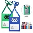 Premium Double Window Pouch With Lanyard | https://www.bestnamebadges.com