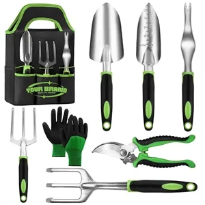 8 Piece Garden Tool Set with Bag Stainless Steel Outdoor