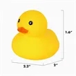 Colorful Rubber Duck Mini Floating Bath Toys Squeezable | https://www.bestnamebadges.com
