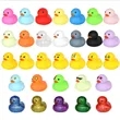 Colorful Rubber Duck Mini Floating Bath Toys Squeezable | https://www.bestnamebadges.com