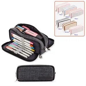 Canvas Pencil Pouch | https://www.bestnamebadges.com