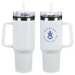 Ohana 40 oz Stainless Steel/Polypropylene Mug with Color-Mat | https://www.bestnamebadges.com