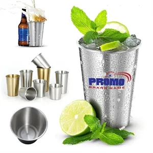16 oz. Reusable Stainless Steel Stadium Beer Drinking Cup