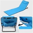 Foldable Beach Lounge Mat with Adjustable Backrest Portable | https://www.bestnamebadges.com