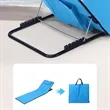 Foldable Beach Lounge Mat with Adjustable Backrest Portable | https://www.bestnamebadges.com