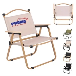 Folding Outdoor Camping Chair with Armrests Portable Picnic