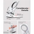 Foldable MagSafe Phone Holder Charger Stand Adjustable Angle | https://www.bestnamebadges.com