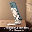 Foldable MagSafe Phone Holder Charger Stand Adjustable Angle | https://www.bestnamebadges.com