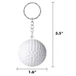 PU Golf Ball Keychain Stress Relief Purse Charm | https://www.bestnamebadges.com
