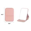 Portable Mini Makeup Mirror Travel PU Leather Collapsible | https://www.bestnamebadges.com
