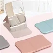 Portable Mini Makeup Mirror Travel PU Leather Collapsible | https://www.bestnamebadges.com