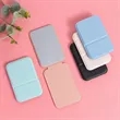 Portable Mini Makeup Mirror Travel PU Leather Collapsible | https://www.bestnamebadges.com