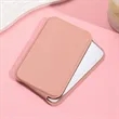 Portable Mini Makeup Mirror Travel PU Leather Collapsible | https://www.bestnamebadges.com