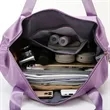 Expandable Handbag W/ Front Shrinking Pocket | https://www.bestnamebadges.com