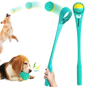 Outdoor Ball Thrower for Dogs W/ Interactive Features | https://www.bestnamebadges.com