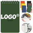 Waterproof Spiral Notebook Custom Logo Pocket Writing Pad | https://www.bestnamebadges.com