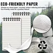 Waterproof Spiral Notebook Custom Logo Pocket Writing Pad | https://www.bestnamebadges.com