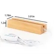 Wooden LED Light Base Night Lamp Acrylic Display Stand | https://www.bestnamebadges.com