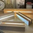 Wooden LED Light Base Night Lamp Acrylic Display Stand | https://www.bestnamebadges.com