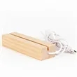 Wooden LED Light Base Night Lamp Acrylic Display Stand | https://www.bestnamebadges.com