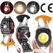 In Stock Rechargeable COB LED Keychain Clip Light With Hook | https://www.bestnamebadges.com