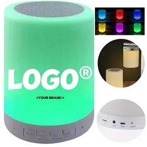 In Stock Touch Control Bluetooth Speaker LED Night Light