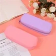 Trendy Silicone Pencil Pouch With Zipper For Students | https://www.bestnamebadges.com