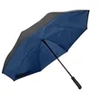 48" Arc Two Tone Auto Open Reverse Umbrella With Full Color | https://www.bestnamebadges.com
