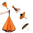 48" Arc Two Tone Auto Open Reverse Umbrella With Full Color | https://www.bestnamebadges.com