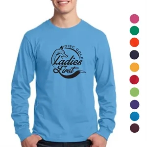 Port & Company 5.4 oz 100% Cotton Long-Sleeve T-Shirt | https://www.bestnamebadges.com