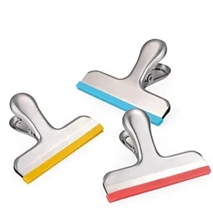 Stainless Steel Chip Bag Clips Covered with Silicone | https://www.bestnamebadges.com