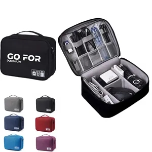 Three-Layer Electronic Accessories Bag