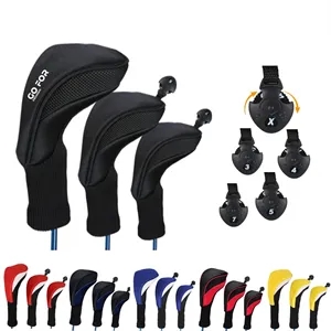 3 Pcs Golf Club Head Cover