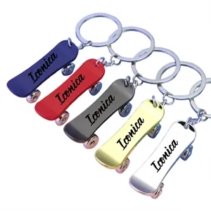 Skateboard Metal Key chain