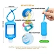 Travel Size Plastic Clear Bottles with Silicone Sleeve | https://www.bestnamebadges.com
