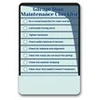 Garage Checklist Magnet - MADE IN USA | https://www.bestnamebadges.com