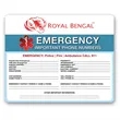 Emergency Contact Magnet - MADE IN USA | https://www.bestnamebadges.com